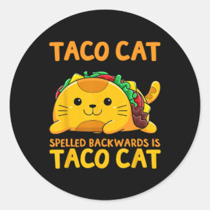 Tacocat Spached Shirt Taco Cinco De Runt Klistermärke