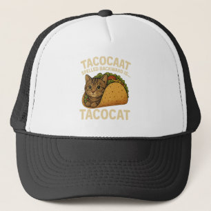 TACOCAT SPELLED BAKWARD ÄR... Kärlek Cat och Taco Keps