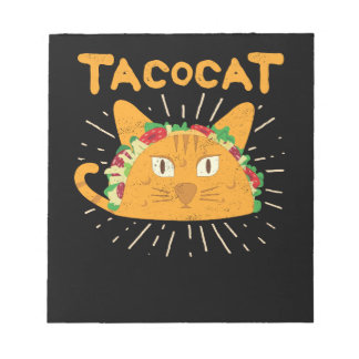 Tacocat Spelling Backwards är Tacocat Cat Taco Anteckningsblock