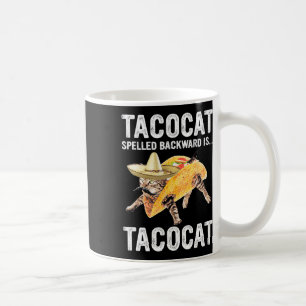 Tacocat-stavad bakåt är.. Tacocat för Tacosan Kaffemugg