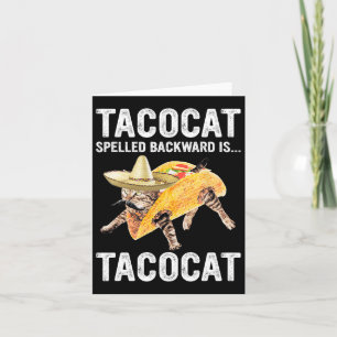 Tacocat-stavad bakåt är.. Tacocat för Tacosan Kort