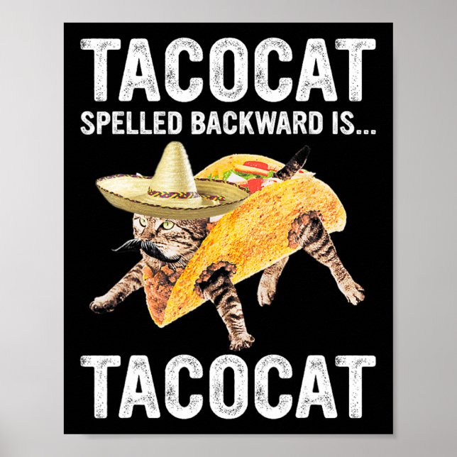 Tacocat-stavad bakåt är.. Tacocat för Tacosan Poster (Framsidan)