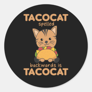Tacocat-stavade bakåt är Tacocat - Kärlek Runt Klistermärke