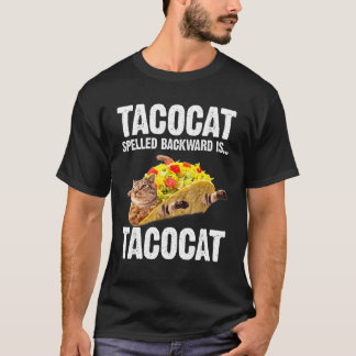 Tacocat stavade baklänges är Tacocat  Kärlek katt  T Shirt
