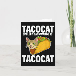 Tacocat stavade baklänges roliga kattpresenter män kort