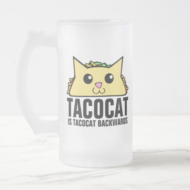 Tacocat tillbaka frostat ölglas (Vänster)
