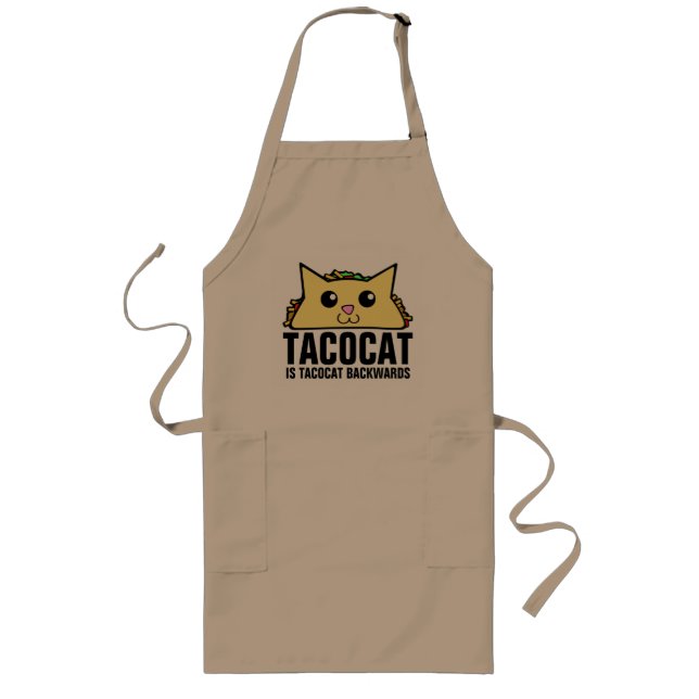 Tacocat tillbaka långt förkläde (Framsidan)