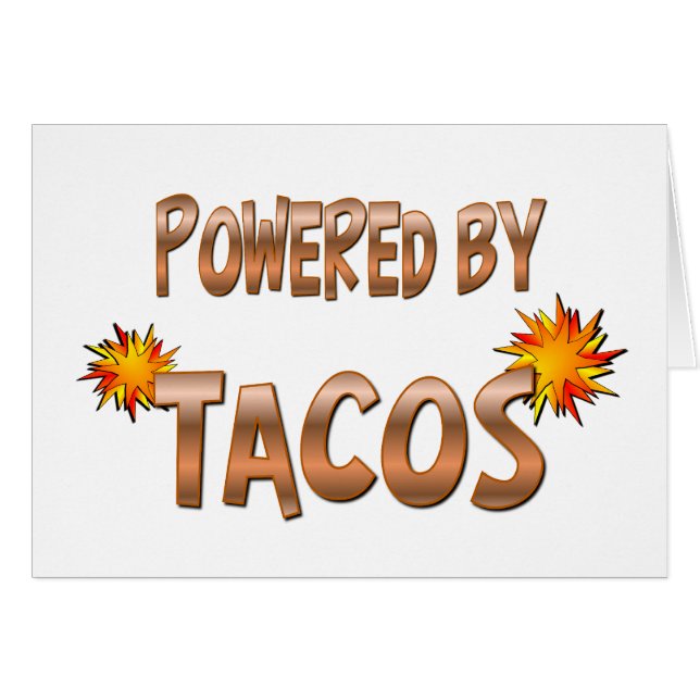 Tacoen driver hälsningskort (Framsidan Horizontal)