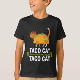 Tacokatten som tillbaka stavas, är t shirt