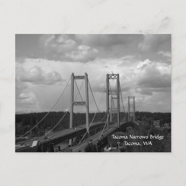Tacoma Narrows Bridge-vykort Vykort (Framsida)
