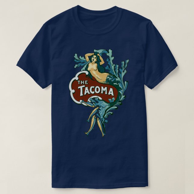 Tacoma-Sjöjungfrun T Shirt (Design framsida)
