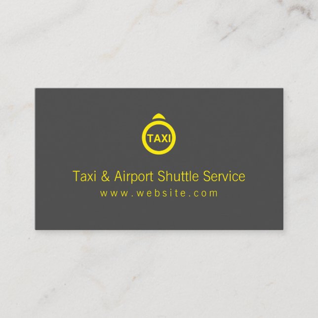 Tacoma Taxi & Airport Shuttle Service Visitkort (Framsida)