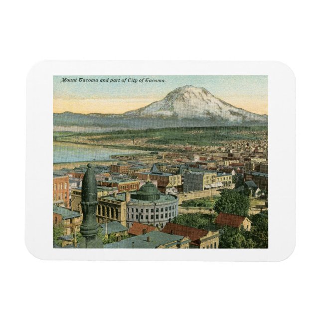  Tacoma, Vintagen Washington 1911 Magnet (Horisontell)