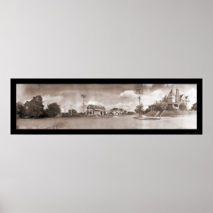 Tacoma WA gatafoto 1908 Poster