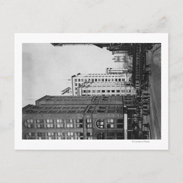 Tacoma, WA - Main Streets View i innerstaden Vykort (Framsida)