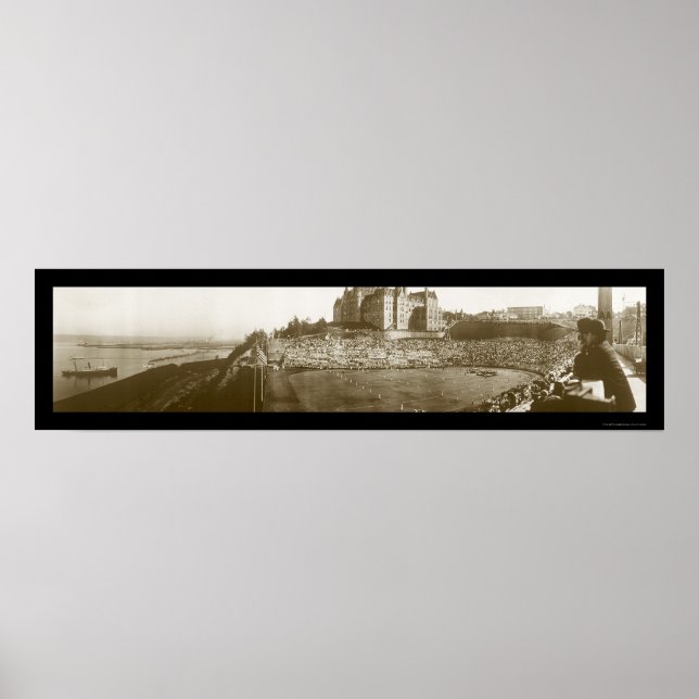 Tacoma WA Stadium Day Photo 1913 Poster (Framsidan)