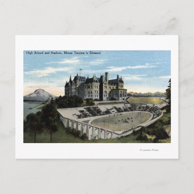 Tacoma Washington - beskåda av högstadiet Vykort (Framsida)