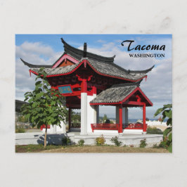 Tacoma, Washington China Pavilion Travel Photo Vykort