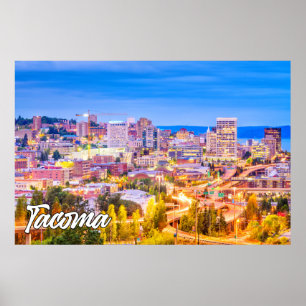 Tacoma, Washington, Förenade Stater Poster