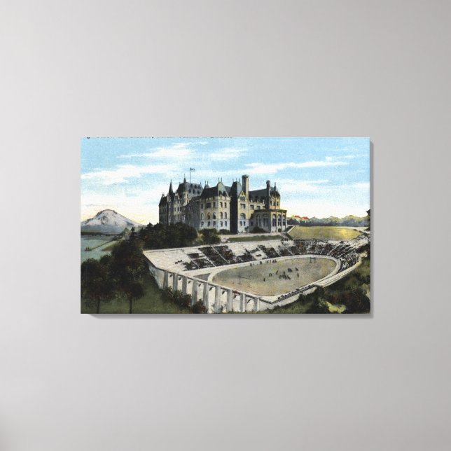 Tacoma, Washington - High School-visning Canvastryck (Framsida)