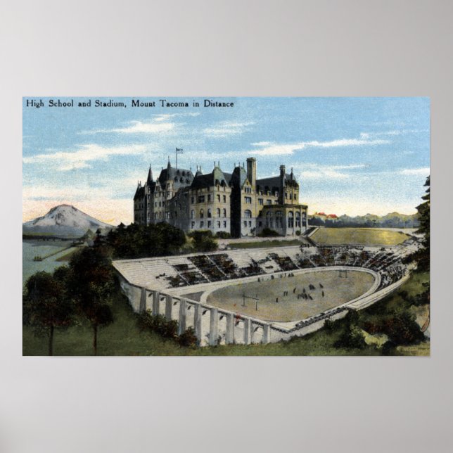 Tacoma, Washington - High School-visning Poster (Framsidan)