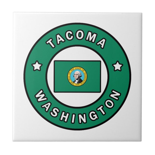 Tacoma Washington Kakelplatta (Framsidan)