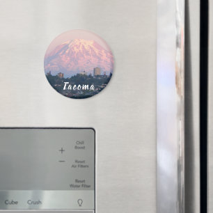 Tacoma, Washington och berget Rainier Magnet
