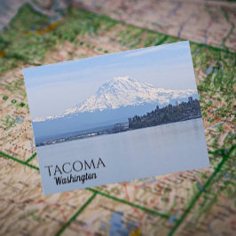 Tacoma, Washington och berget Rainier Travel Vykort
