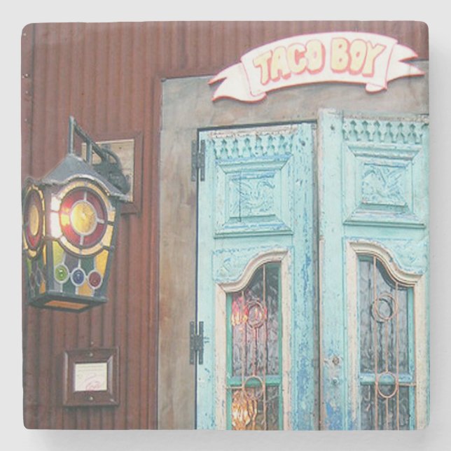 Tacopojke, galenskapstrand, South Carolina Underlägg Sten (Framsidan)