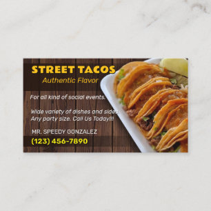 Tacos-affärskort Visitkort