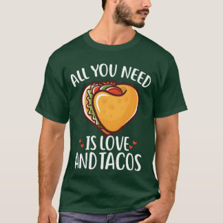 Tacos Alla hjärtans dag aco är Min Valentines tjej T Shirt