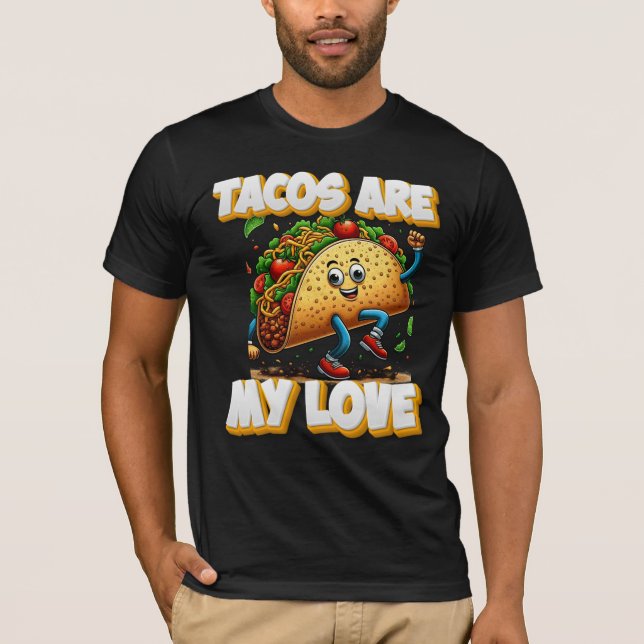 tacos är min kärlek t shirt (Framsida)