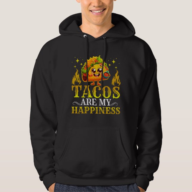 tacos är min lycka hoodie (Framsida)