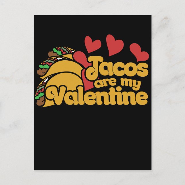 tacos är min valentina söta helg vykort (Framsida)