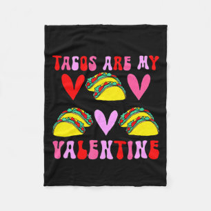 Tacos Är Min Valentine Rolig Valentines Dag Tacos Fleecefilt