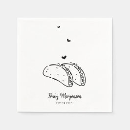 Tacos Baby Shower Servett