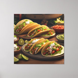 Tacos Canvastryck