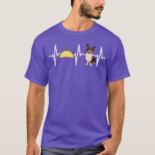 Tacos Cardigan Welsh Corgi Heartslag Hund älskare  T Shirt