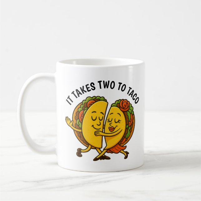 Tacos Dancing Kaffemugg (Vänster)