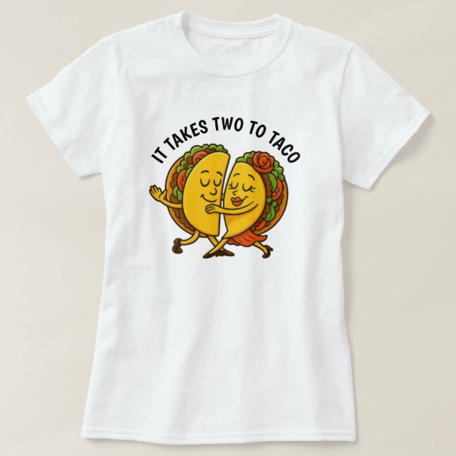 Tacos Dancing T Shirt (Design framsida)