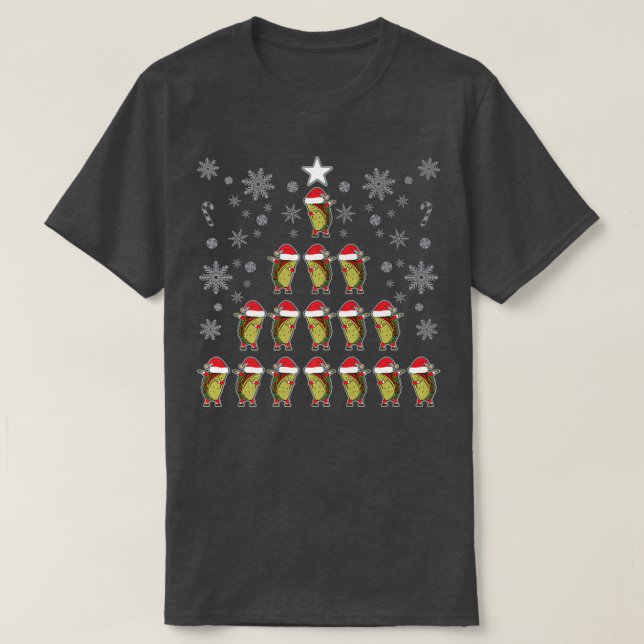 Tacos Dapping Julgran Snöflingor och Candy T Shirt (Design framsida)