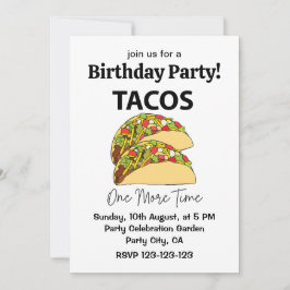 Tacos En gång till Mexikanska livsmedelsrådet på f Inbjudningar