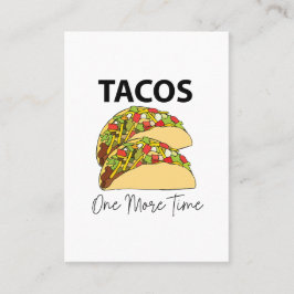 Tacos En gång till Mexikanska livsmedelsTaco Visitkort
