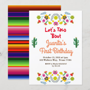 Tacos Fiesta Mexikos första inbjudan till födelsed