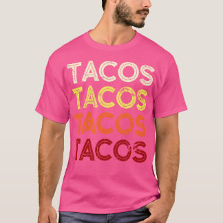Tacos Fold Font T Shirt