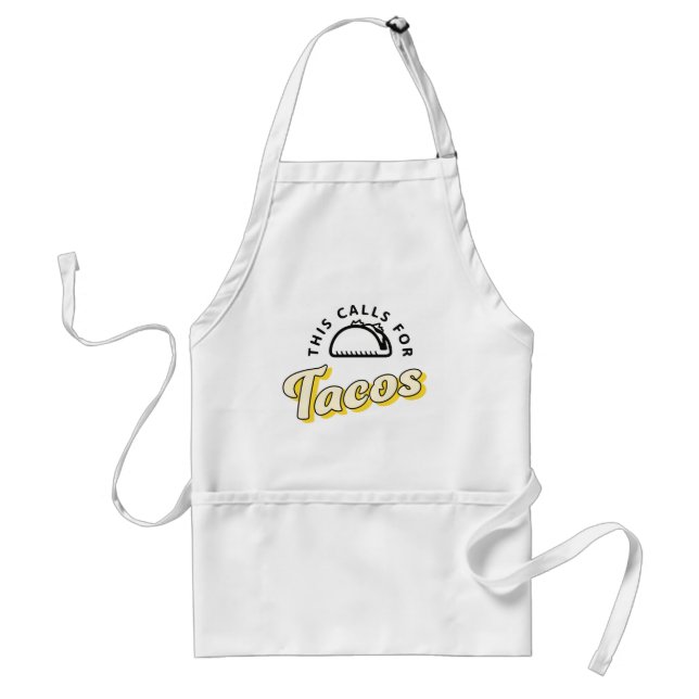Tacos förkläde | Det här kräver tacos (Framsidan)