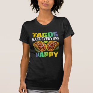 tacos gör alla glada design för fans t shirt