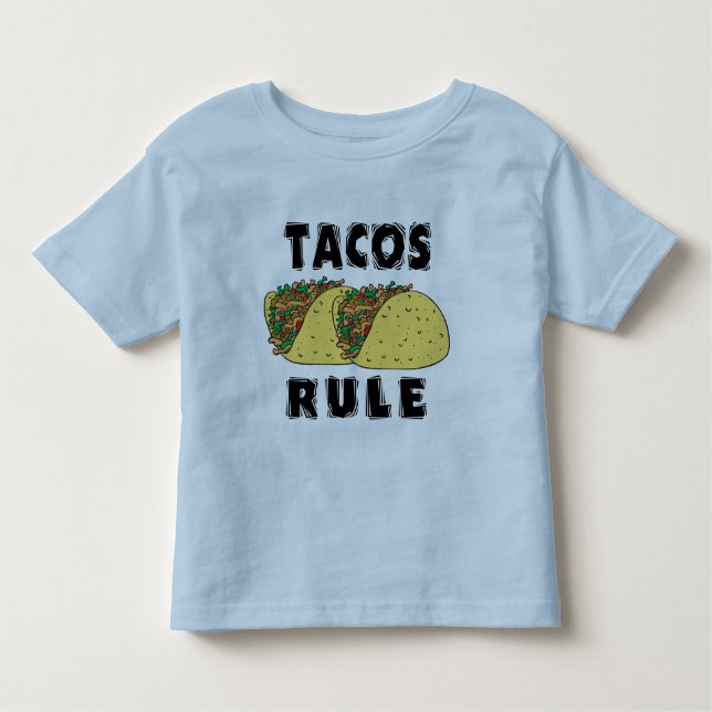 Tacos härskar småbarn tee (Framsida)