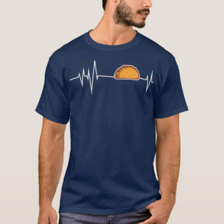 Tacos Heartslag Taco Älskare matgåvor, mexikanska T Shirt