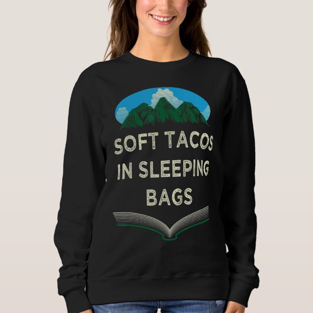 Tacos i tvättsäckar Camping Funny Camper Humor T Shirt (Framsida)